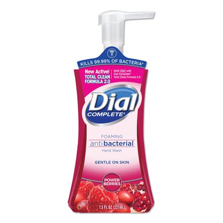 Dial Antibacterial Foaming Hand Wash, Power Berries, 7.5 oz Pump Bottle 17000-03016